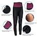TrainingGirl High Waist Sauna Sweat Pants Slimming Neoprene Weight Loss Workout Capri Leggings with Zipper Pocket for Women (Black, XL)
