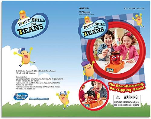 Amazon Com Hasbro Gaming Don T Spill The Beans Game Brown A Toys Games