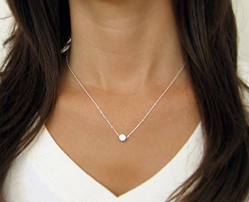 Best Seller Handmade Dainty Silver/Gold Plated Tiny Dot Charm Choker Necklace Plus Bonus Tiny Heart Necklace 2 For 1 Gift For Her Wedding Gift Mothers Day Gift- 24hr Shipping