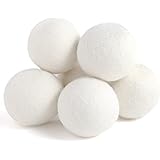 Woolly Molly Wool Dryer Balls, XL Pack of 6, Organic Reusable Laundry Balls, Imported Premium New Zealand Wool, Fabric Soften