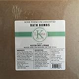 Premium 4.5 oz Lush Bath Bombs by Leona Kay with Organic Shea Butter