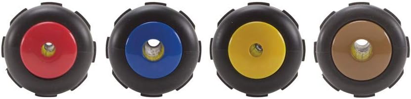 Klein Tools 635-6 Nut Driver Set, 6-Pc Magnetic Hex Nut Drivers, SAE Sizes 1/4, 5/16, 3/8, 7/16, 1/2, and 9/16-Inch Hex, 6-Inch, Color Coded - - 