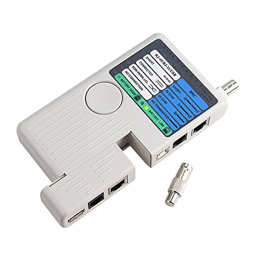 Studyset 4 in 1 Network Phone Cable Tester Meter RJ11 RJ45 USB BNC LAN Multifunction