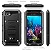 iPhone 8/7 Case,[Waterproof] Premium Protective Metal Extreme Water Resistant Shockproof Military Bumper Heavy Duty for iPhone 8/7 4.7 Inch (BLACK)