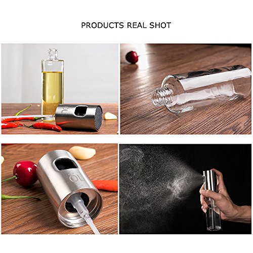M.A.K Olive Oil Sprayer, Food-grade Glass Oil Spray Bottle Vinegar Bottle Oil Dispenser for BBQ, Making Salad, Cooking,Baking, Roasting, Grilling, Frying