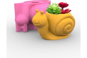 Silicone Planter Mold, 3D Animal Shaped Silicone Flower Succulent Cactus Pot Molds for Concrete, Cement, Plaster, Polymer Cla