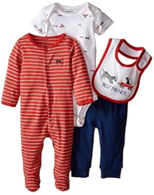 Carter's Baby Boys' 4 Piece Layette Set (Baby) - White