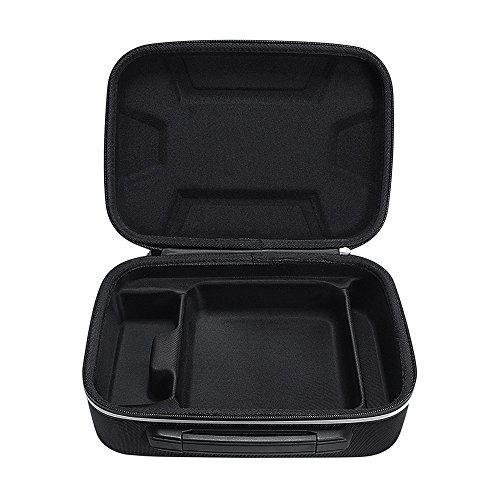 Esimen 2018 Design Hard Case for DJI Spark Portable Charging Station,Remote Controller,Charging Adapter Carry Bag Protective Box (Black+Silver)