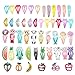 Sufermoe 50 pcs Hair Clips Animal printed pattern Hairpins Non-slip Hair Barrettes Hair Accessories for Dogs