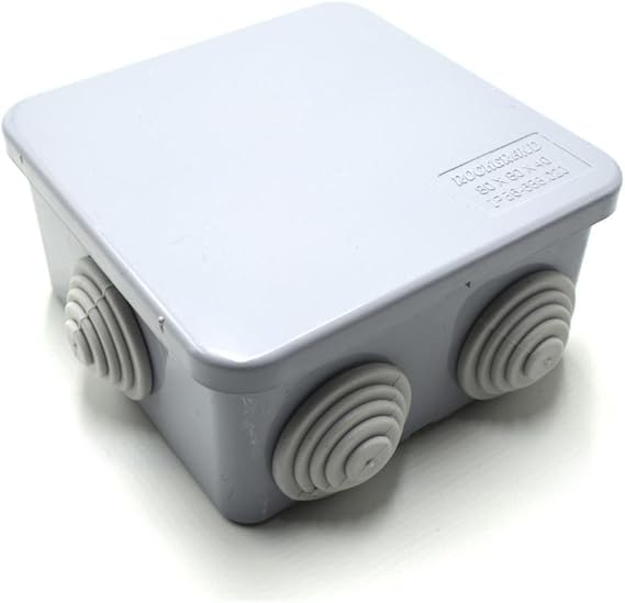 Medium sized Waterproof CCTV Junction Box Enclosure 80 x 80 x 40mm IP65
