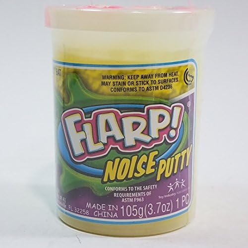 FLARP Lemonade Yellow Large Noise Putty Make 6 Awful Fart Sounds Gag 105g In 3.7oz Container Of Goop