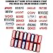 Home Office Business Rubber Stamp |16 Set Self- Inking | NOT A Bill, Approved, Received, Void, Sold, Past Due, Like US @, Denied, NONNEGOTIABLE, Draft, Urgent, Copy, Cancelled, Original, Paid, FAXED.