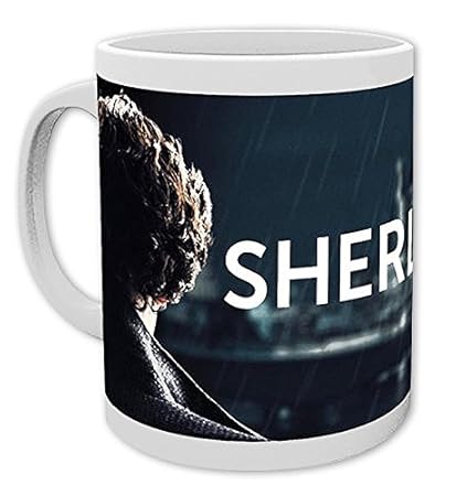 Sherlock Tasse Enemies (Sherlock & Moriarty) - weiß, bedruckt, aus Keramik.