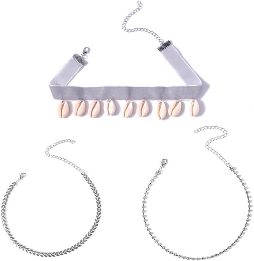 Faraw Multi-layer Shell Necklace,Bohemian Beach National Style Short Handmade Necklace For Girls