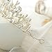Yean Wedding Crown Bridal Tiaras with Earrings Headband for Women and Girls (Gold)