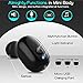 Temdan Waterproof Bluetooth Earbud, Mini Invisible Wireless Bluetooth Earphone Snug in Ear Car Headphone with Mic Showering Driving Sports Earbud (Anti-Lost) for iPhones,Tablets and More(1 Piece)