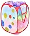 300 MiniBalls Non-Toxic Crush Proof Play Balls w/Polka Dot Hamper: 10 Colors 5.5 cm