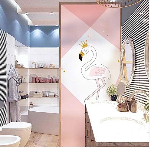 Yfxgstli Fensterfilm Flamingos Rosa Glas Fenster Film Fur Madchen Zimmer Badezimmer Schlafzimmer Wohnzimmer Matt Opaque Privatsphare Wohnkultur Aufkleber Amazon De Kuche Haushalt