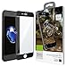 iPhone 7 3D Full Coverage Tempered Glass, [PET Frame] [Edge to Edge Crash Protection] Curved [Scratch Proof] [Bubble Free] Tempered Glass Screen Protector Film for Apple iPhone 7 - Black