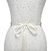 Remedios Bridal Sash Wedding Belt with Diamond Design For Women Gifts Nice Gifts,Ivory