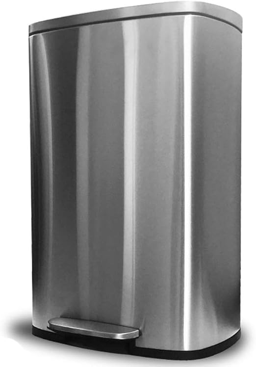 Amazon フットペダル式 ステンレス ダストボックス 50l ゴミ箱