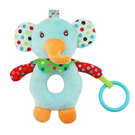 iStary Mädchen Und Jungen Baby Spielzeug Hochwertiges Kleinkindspielzeug Kleinkinder Multifunktionale Tierische Rattle Flanel