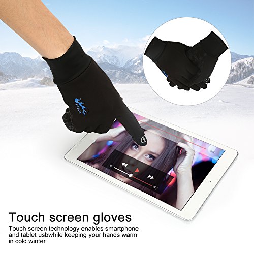Touch Gloves Touch Screen Gloves Rock Climbing Winter Gloves ,Suitable For Men And Women Outdoors Sport running Gloves (Black, M) - Thumbnail 5