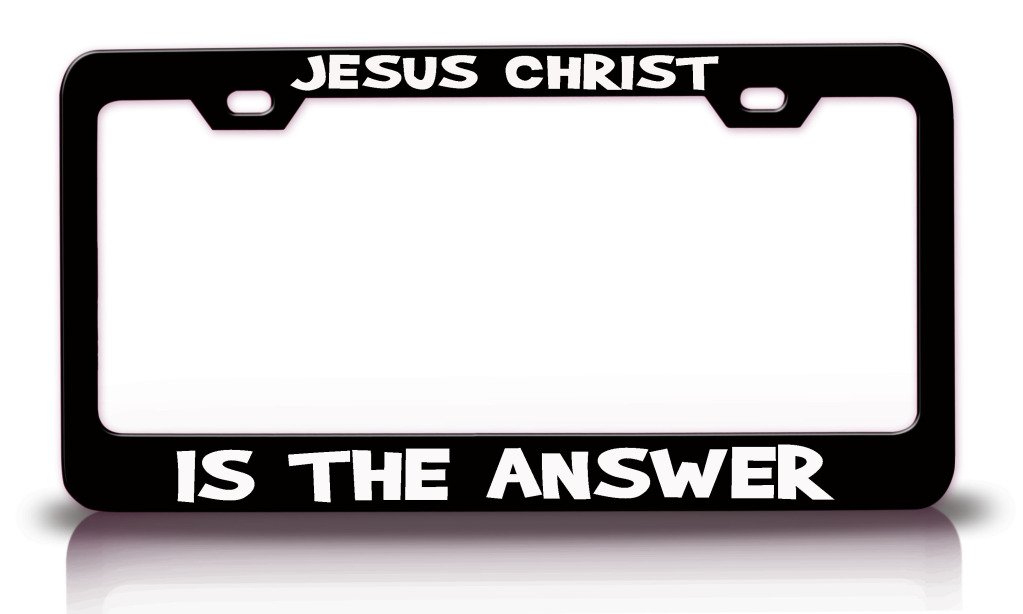 JESUS CHRIST IS THE ANSWER Religious Christian Jesus Steel
