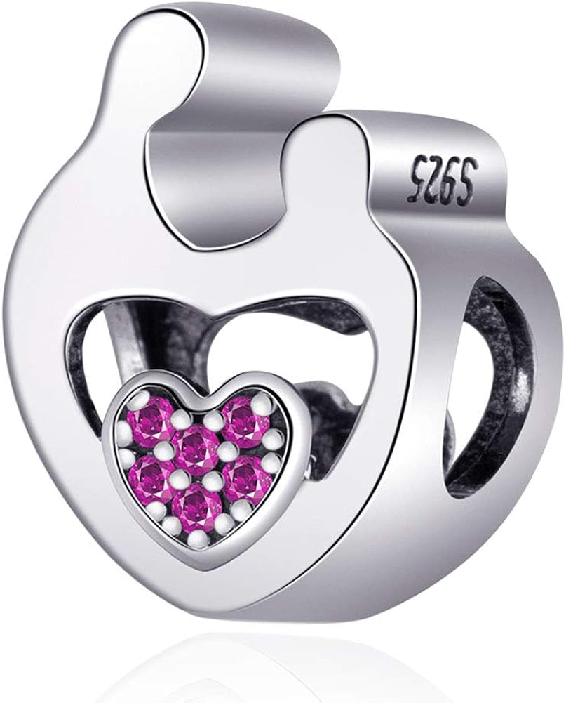 EMOSTAR Mother Baby Charms fit Pandora Charm Bracelet, 925 Sterling