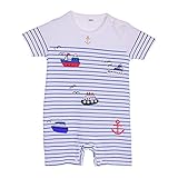 Froomer Baby Boys Girls Summer Bodysuit Srtiped Cotton Romper