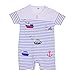 Froomer Baby Boys Girls Summer Bodysuit Srtiped Cotton Romper