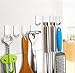 20 Pack Adhesive Hooks, Heavy Duty Wall Hooks Stainless Steel Waterproof Hooks for Robe, Coat, Towel, Keys, Bags, Lights, Calendars, Home, Kitchen, Bathroom