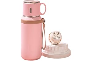 Practical Insulated Water Container with Secure Locking Lid and Fine Meshes Strainer Tea Separation Cup Insulated Travel Cup
