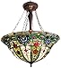 Chloe Lighting CH24A35G-UPD3 Tiffany-Style Victorian 3-Light Inverted Large Ceiling Pendant Fixture with 24-Inch Shade