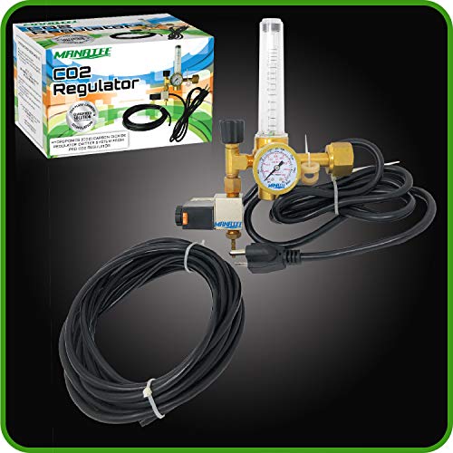 Co2 Regulator Hydroponics Emitter System with Solenoid Valve by Manatee Accurate and Easy to Adjust Flow Meter Made of Brass - Shorten up and Double Your Time for Harvesting! - Thumbnail 2