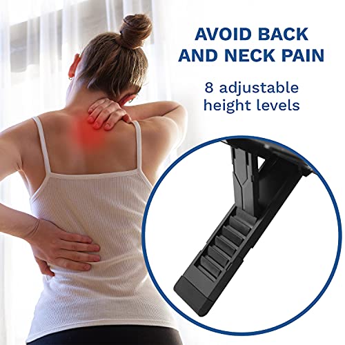 KLIM Cyclone Laptop Cooling Pad - NEW 2023-5 Fans Cooler - No More Overheating - Increases PC Performance and Life Expectancy - Ventilated Support for Laptop PS5 and PS4 - White - Image 4