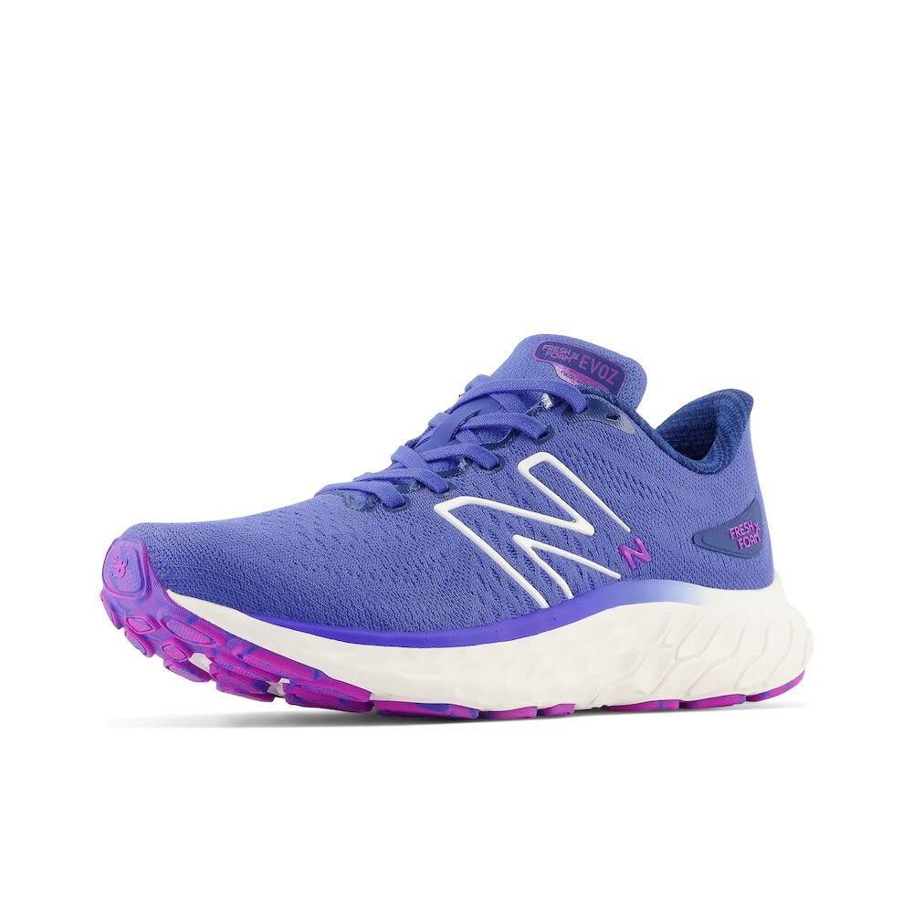 New Balance Women’s Fresh Foam X EVOZ V3 Running Shoe, Marine Blue/Night Sky/Cosmic Rose, 5.5 M