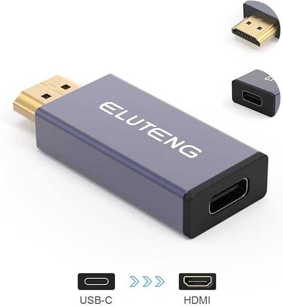 ELUTENG USB C Female to HDMI Male Adapter, 4K 60HZ Mini Amazon.co.uk