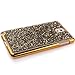 Galaxy Note 3 Case, NSSTAR Beauty Luxury Shiny Sparkle Bling Bling Glitter Handcraft Crystal [Rhinestone Diamond] Hard Plastic Plated Slim Case Cover Full Cover Protective Case for Galaxy Note 3,Gold