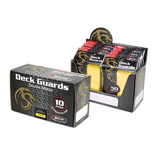 1500 Yellow Double Matte Deck Guard Card Sleeves - Ultra Protectors - MTG - YU-GI-OH!