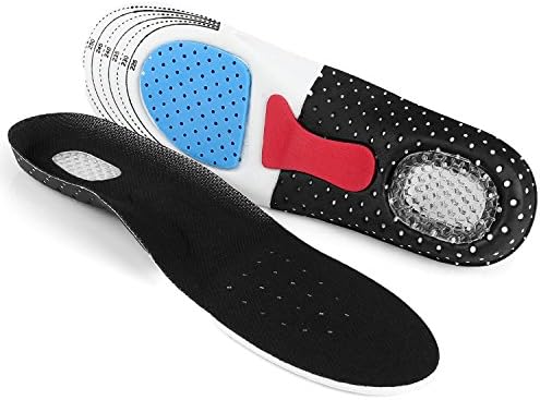 Lonew Shoe Insoles - Full Length Arch Support Orthotics Insoles for Plantar Fasciitis, Heel Pain Relief, Walking, Running and Hiking - Cuttable Size