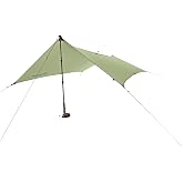 Sea to Summit Escapist Tarp Ultralight Shelter, Evo Medium | Ultralight trekking-pole shelter with reinforced tie-outs and circular bar tacks pitches fast for streamlined backpacking