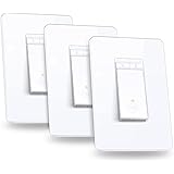 Kasa Smart Dimmer Switch HS220P3, Single Pole, Needs Neutral Wire, 2.4GHz Wi-Fi Light Switch Works with Alexa and Google Home