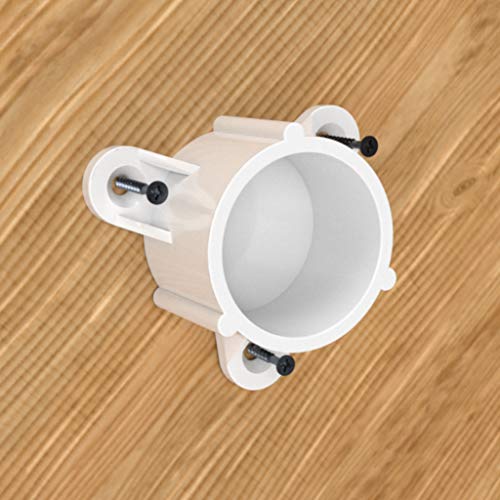 FORMUFIT F114ECT-WH-10 PVC Table Cap, Furniture Grade, 1-1/4" Size, White (Pack of 10)