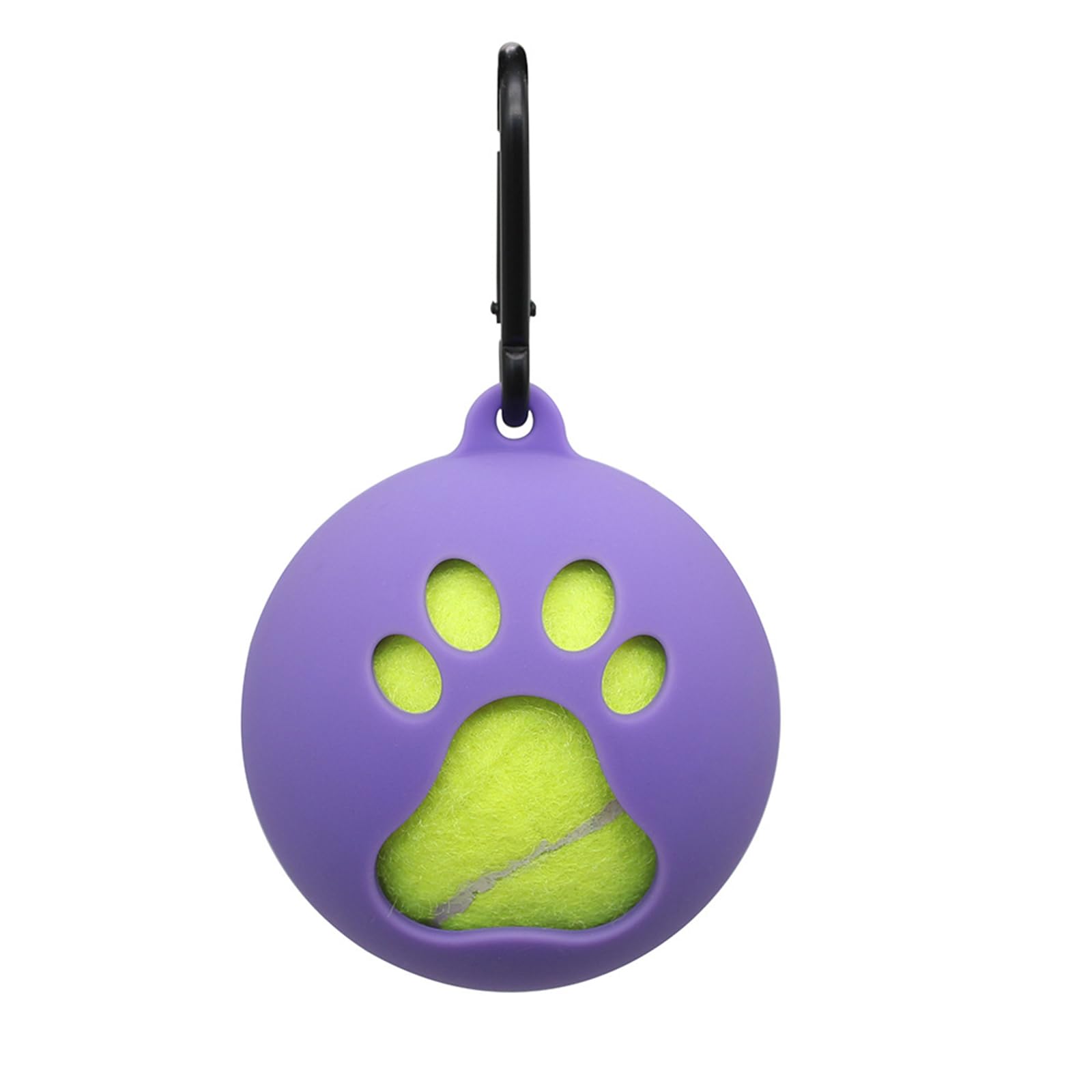 GuoQiao Lightweight Tennis Ball Holder with Dog Leash Attachment Hands-Free Pet Ball Cover Holder Portable Tennis Ball Clip