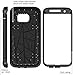 S7 Edge Case, Galaxy S7 Edge Case, SGM Premium Hybrid High ImpactShock Absorbent Defender Case With Anti-Slip Grip For Galaxy S7 Edge (Silver + Black)