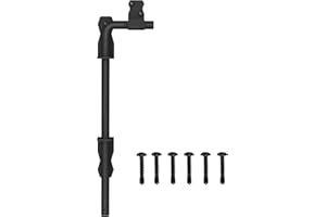 Sdstone 12 Inch Heavy Duty Cane Bolt Gate Drop Rod,Gate Ground Latch Hardware for Wooden Fences,Metal Gates Doors Stopper for