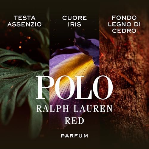 Ralph Lauren Polo Red Parfum, profumo uomo intenso e avvolgente, 125ml