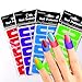 JACA 10 Pack 100 Piece Soft Plastic Nail Polish Protector Spill-proof Stickers Manicure Tool Anti Overflow Stick U Type Oil Spill Protector Nail Art Tool To Keep Polishing Without Mess