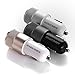 Car Charger, Eleckey™ 2.1A Dual USB Port Car Charger Portable Travel Charger Rapid Car Charger Auto Adapter for iPhone 6 5s, iPad Air mini, Samsung Galaxy s5, Nexus, HTC One and Other Devices (Gold and White)